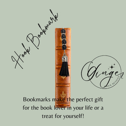 Black Tassel Hook Bookmark