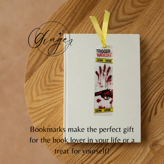 Trigger Warning Acrylic Bookmarks