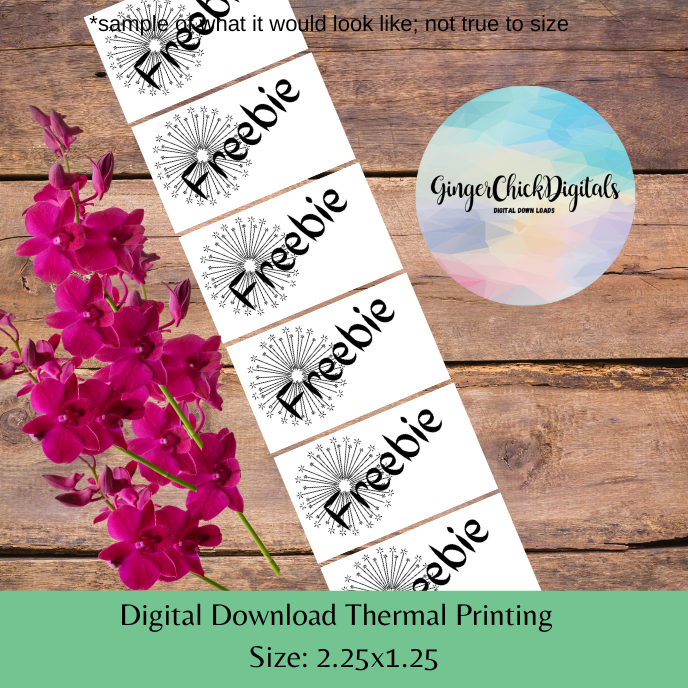 Dandilion Freebie Thermal Label