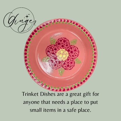 Dot Friend Pink Daisy Trinket Dish