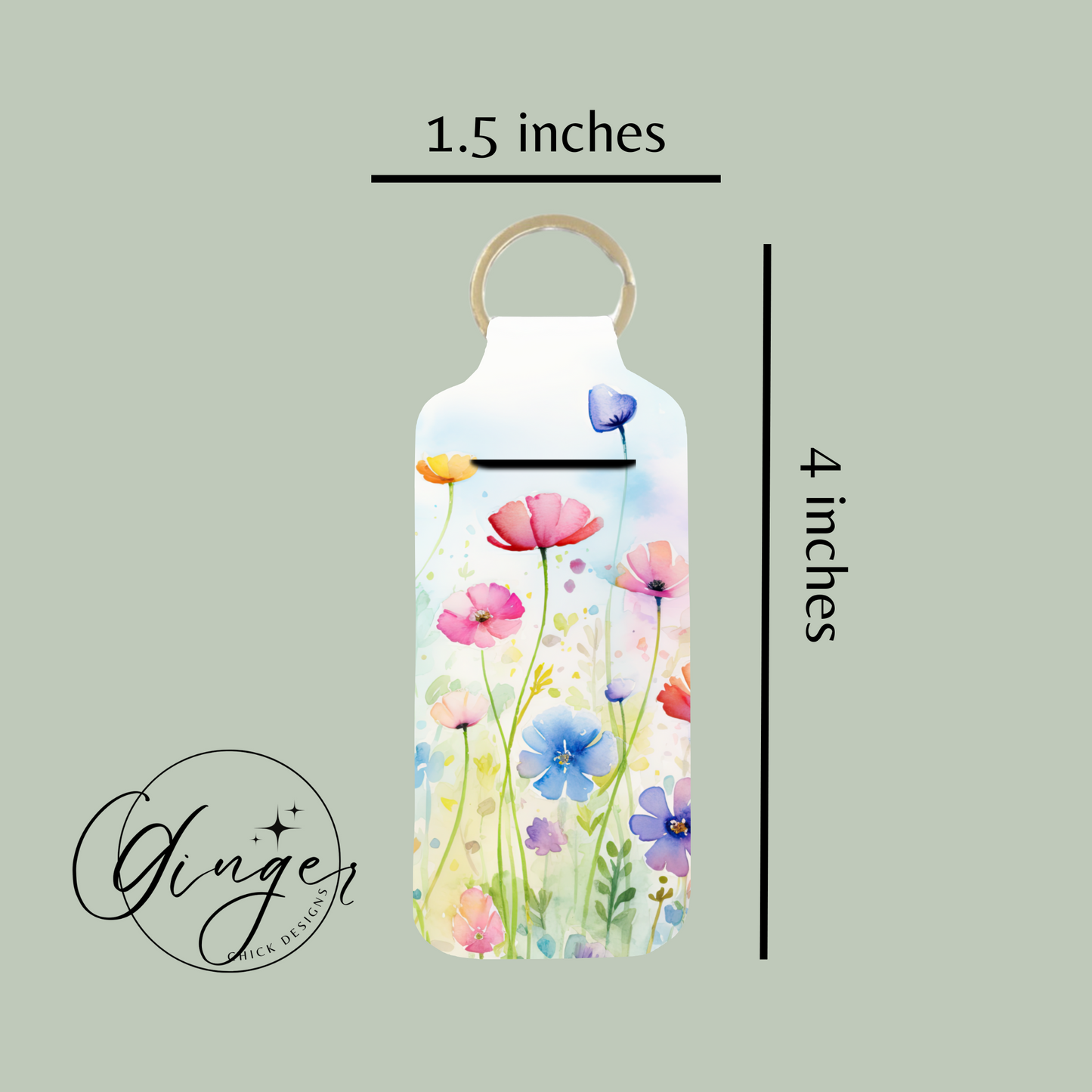 Flower Garden Lip Balm Keychain