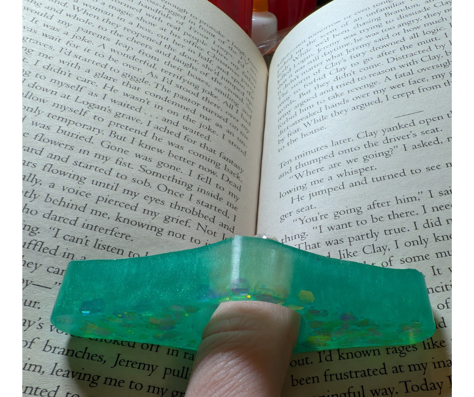 Aqua Thumb Bookmark