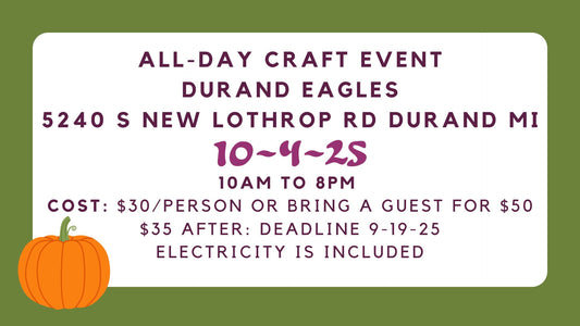All Day Crafting Event!