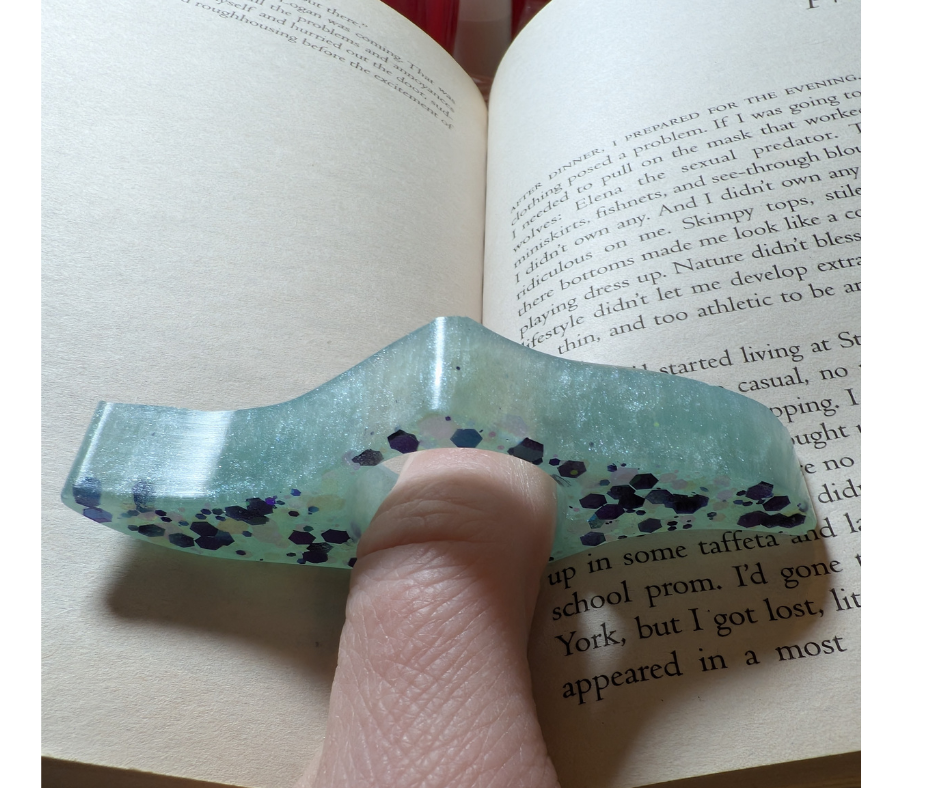 Aqua Fairy Thumb Bookmark