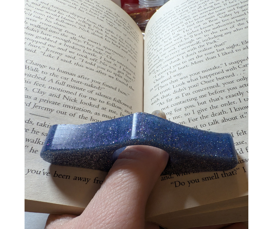 Blue Diamond Thumb Bookmark