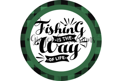 Fishing Makes Me Happy Bottle Cap Images