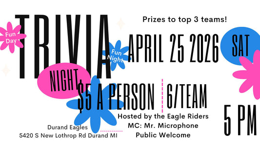Trivia Night at Durand Eagles!