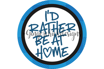 Anti-Social Blue Pin-Back Design