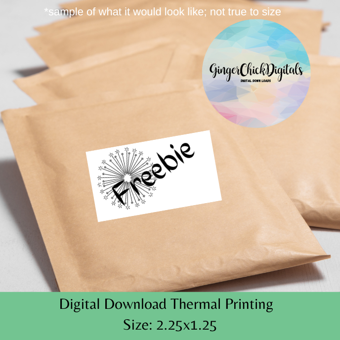 Dandilion Freebie Thermal Label