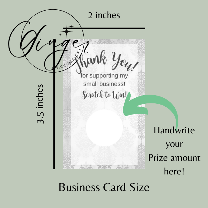 Grey Elegance Digital Scratch Off Ticket