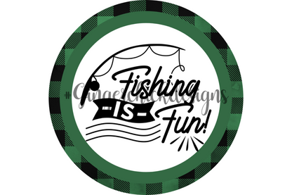 Fishing Makes Me Happy Bottle Cap Images