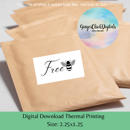 FreeBEE Thermal Label
