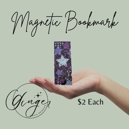 80s Stars Leather Magnetic Bookmark