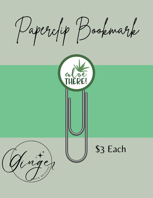 Aloe There! 3-Inch Paperclip Bookmark
