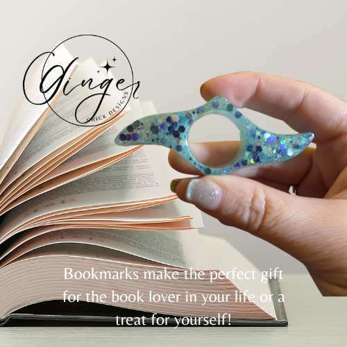 Aqua Fairy Thumb Bookmark