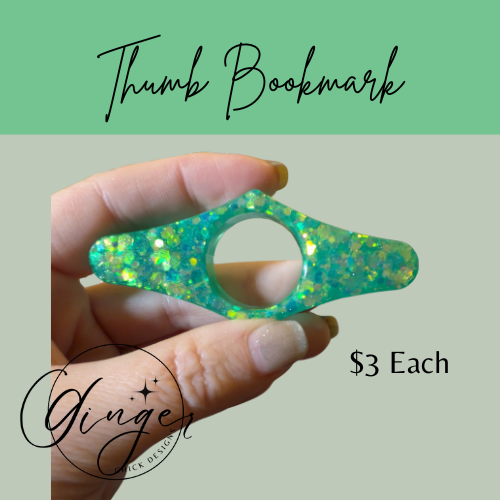Aqua Thumb Bookmark