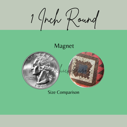 Aztec Button Magnets