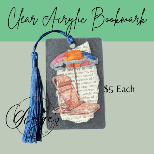 Beach Chair Dictionary Acrylic Bookmark