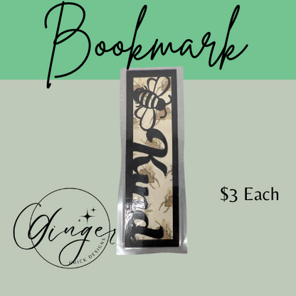 Bee Kind Laminated Bookmark with Bees