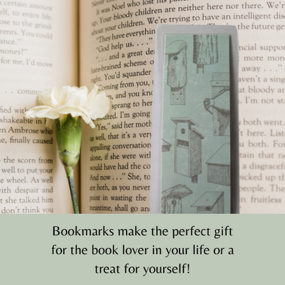 Birdhouses Laminated Bookmark