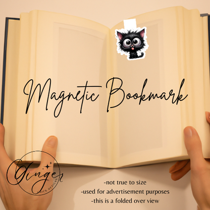 Black Cat Magnetic Bookmark