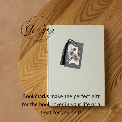 Black Bird Dictionary Acrylic Bookmark