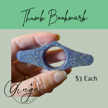 Blue Diamond Thumb Bookmark