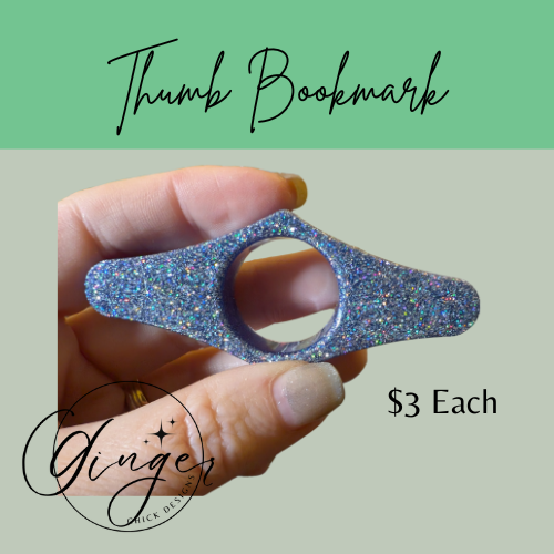 Blue Diamond Thumb Bookmark