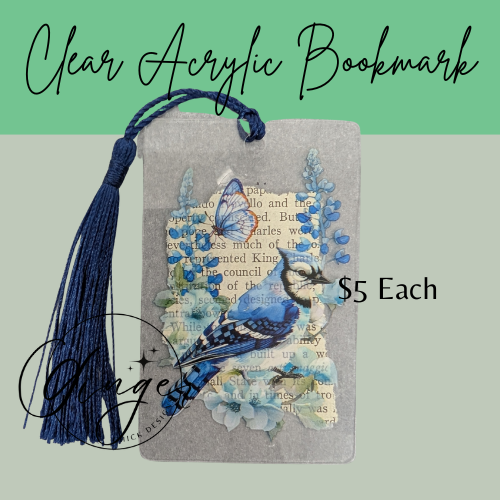 Blue Jay Dictionary Acrylic Bookmark