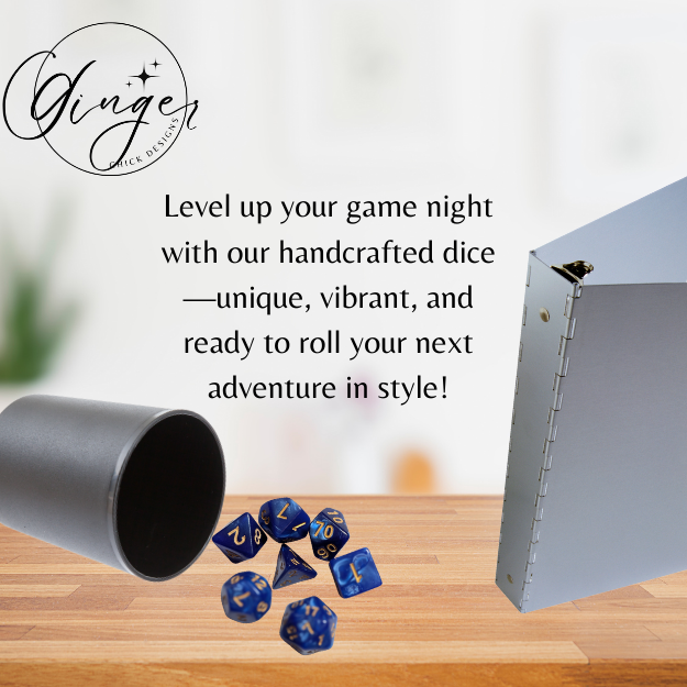 Blue Pearl Dice Set