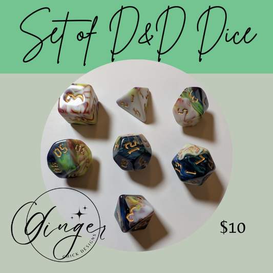 Eldertide Nexus DND Dice Set