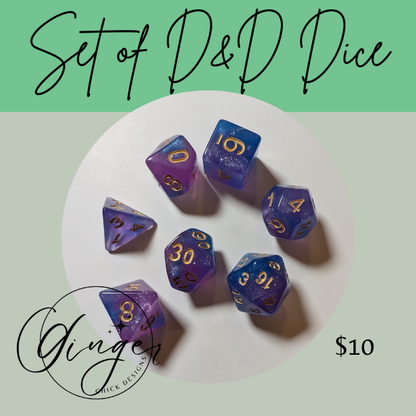 Celestial Twilight Dice Set