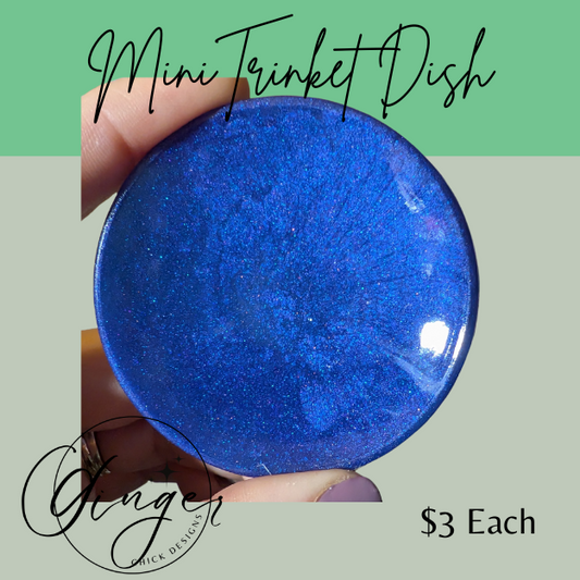 Blue Mini Round Trinket Dish