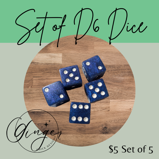 Blue Small Dice Set