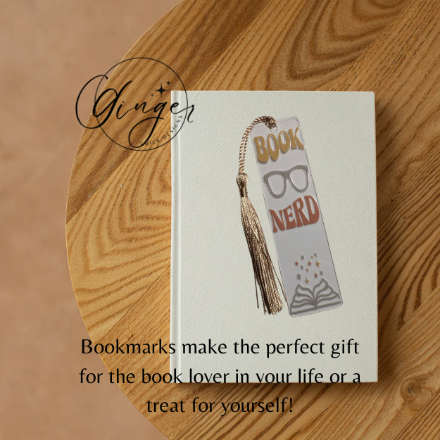 Book Nerd Acrylic Bookmarks