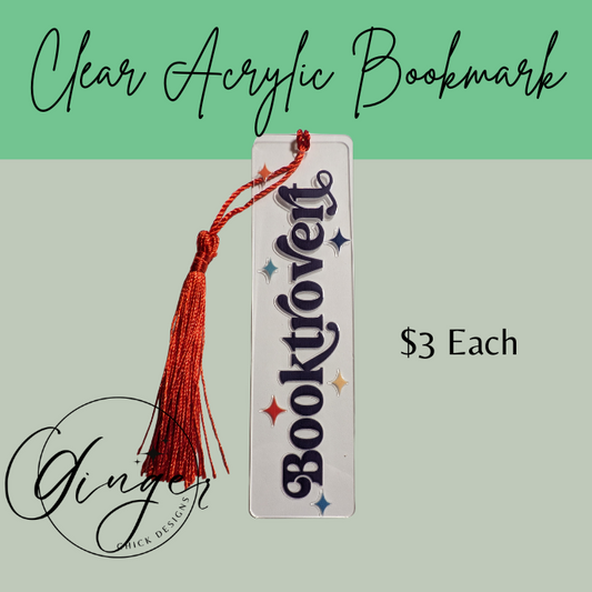 Booktrovert Acrylic Bookmarks