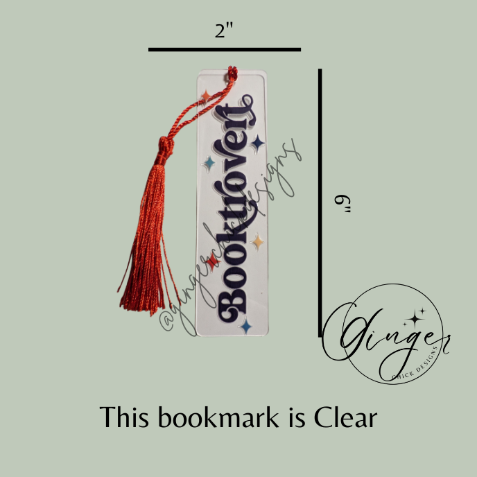 Booktrovert Acrylic Bookmarks