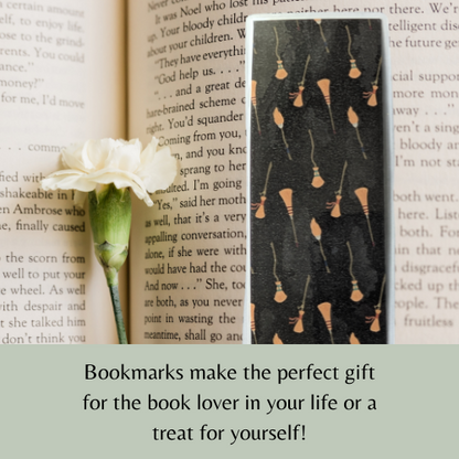 Broom Sticks Laminated Bookmark