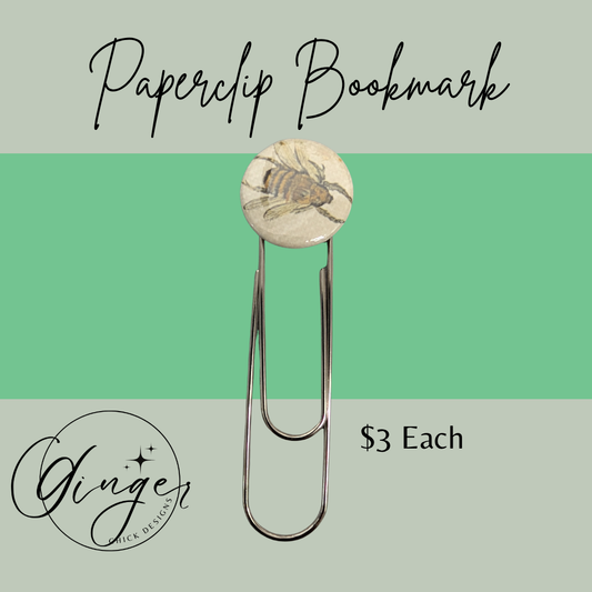 Bumble Bee 3-Inch Paperclip Bookmark