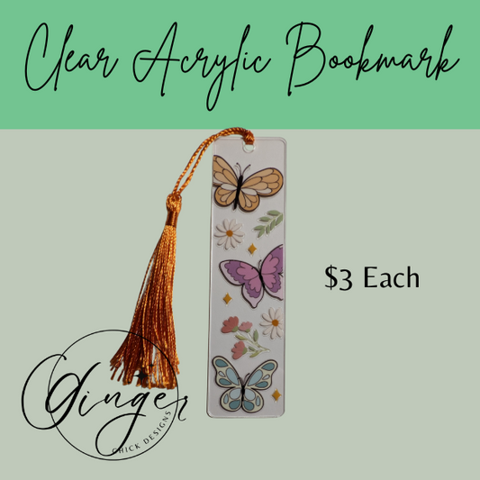 Butterfly Acrylic Bookmark