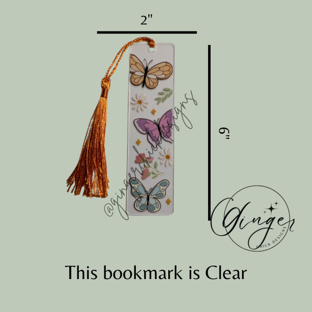 Butterfly Acrylic Bookmark