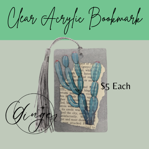 Cactus Dictionary Acrylic Bookmark