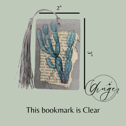 Cactus Dictionary Acrylic Bookmark