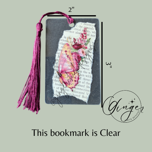Candy Butterfly Dictionary Acrylic Bookmark