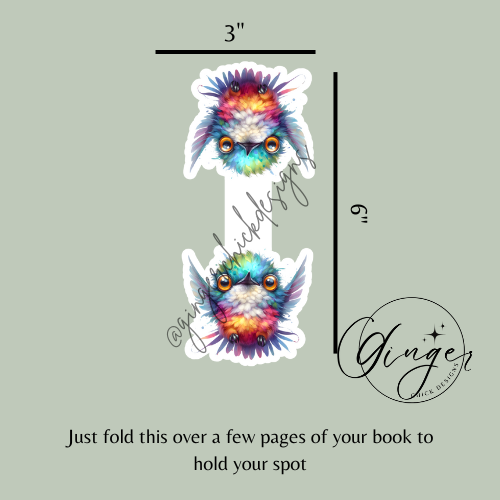 Cartoon Bird Magnetic Bookmark