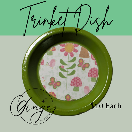 Cartoon Garden Trinket Dish