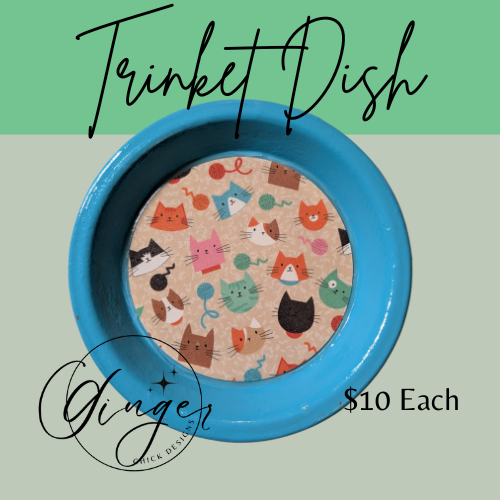 Cat Head Trinket Dish
