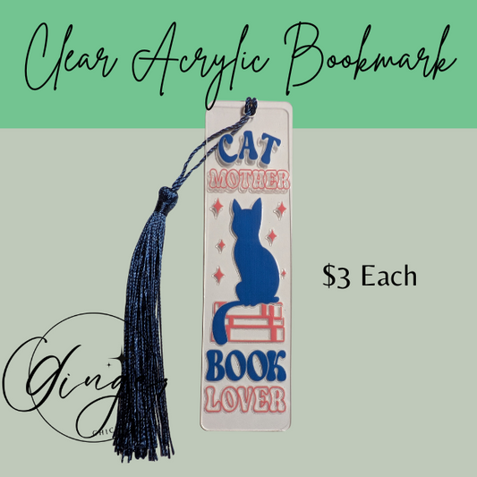 Cat Mother Acrylic Bookmarks