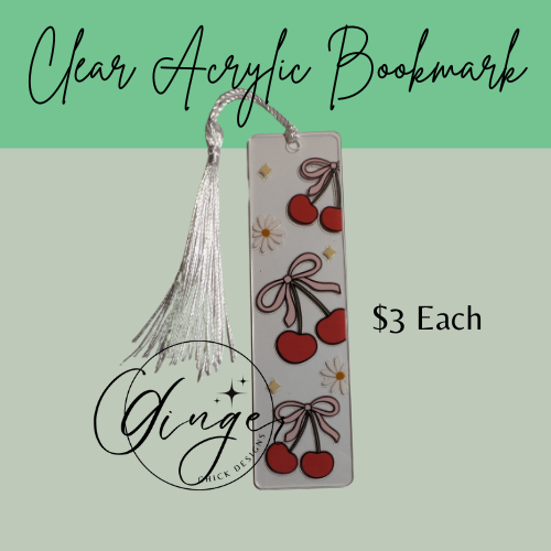 Cherries Acrylic Bookmarks