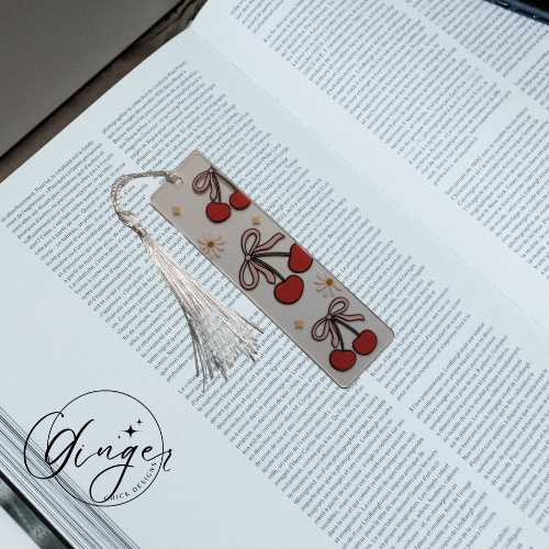 Cherries Acrylic Bookmarks